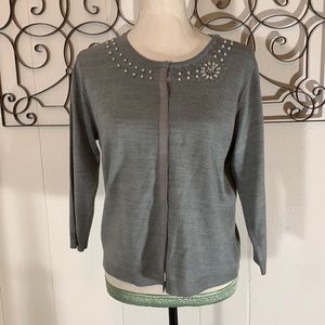 I.E. Embellished cardigan sweater